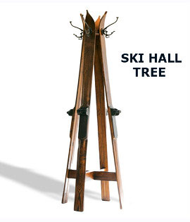 Antique wood skis